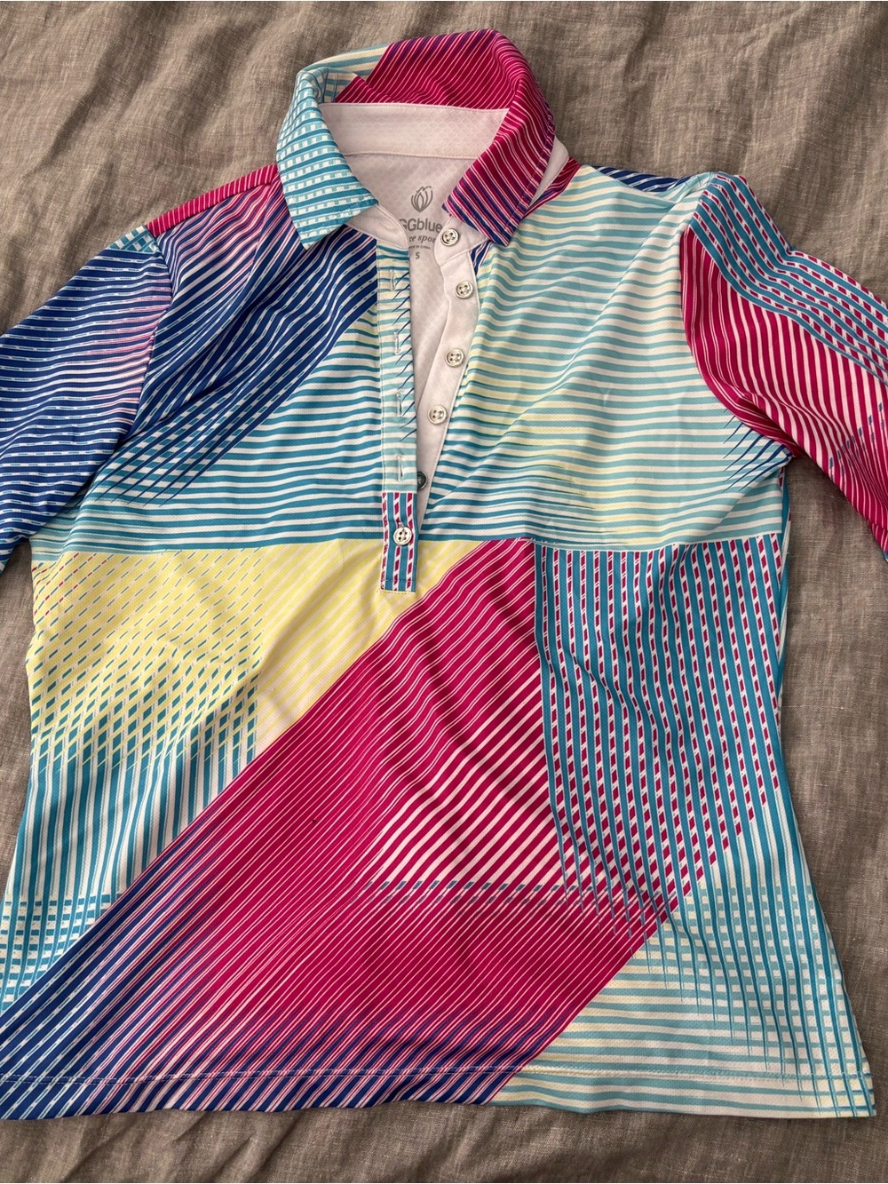 Unisex Multi-Color Stripe Sport Top